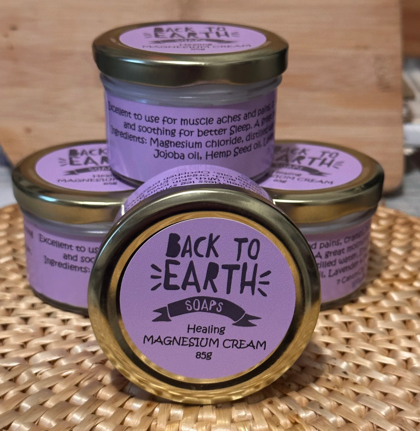 Back To Earth Soaps - Healing Magnesium Cream 100g
