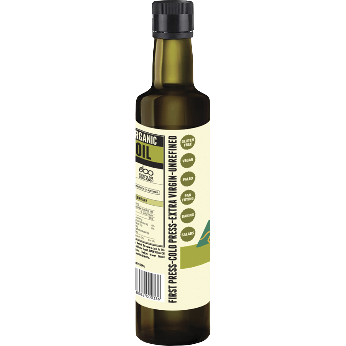 Every Bit Organic - Olive Oil Extra Virgin Cold Pressed Unrefined 500ml