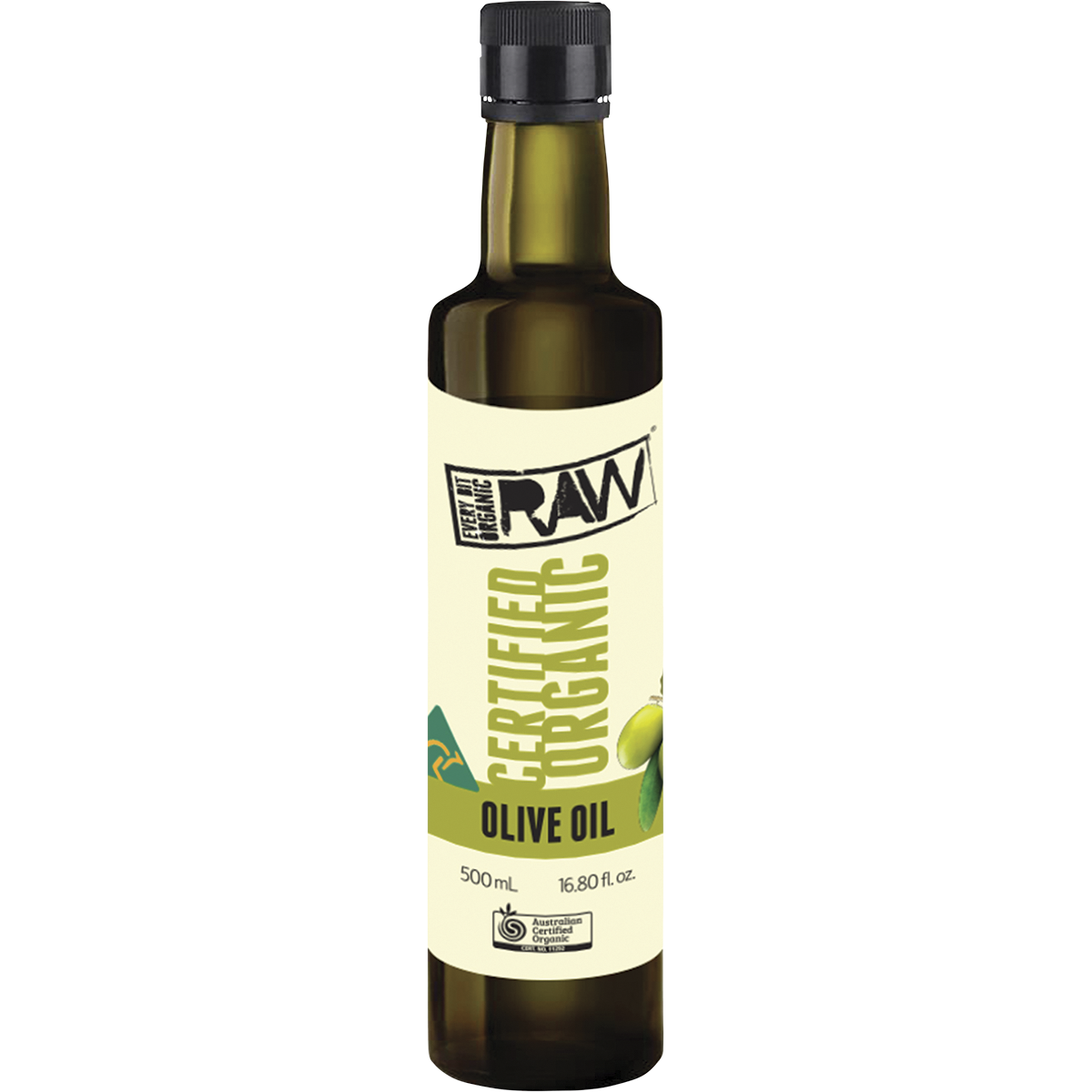 Every Bit Organic - Olive Oil Extra Virgin Cold Pressed Unrefined 500ml