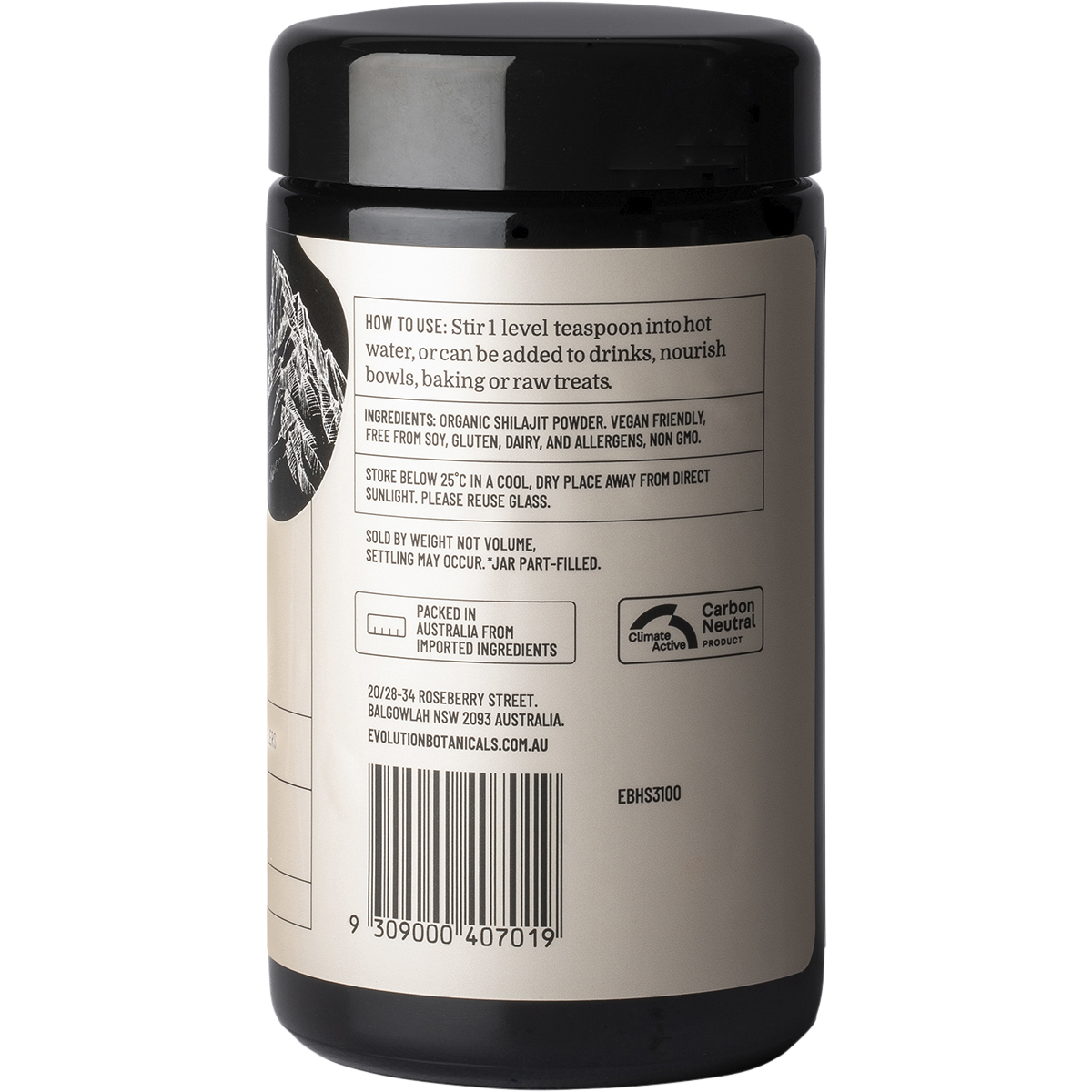 Evolution Botanicals - Himalayan Shilajit Trace Mineral Complex 100g