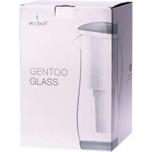 Ecobud - Gentoo Glass Water Filter Jug Grey & White 1.5lt