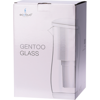 Ecobud - Gentoo Glass Water Filter Jug White 1.5lt