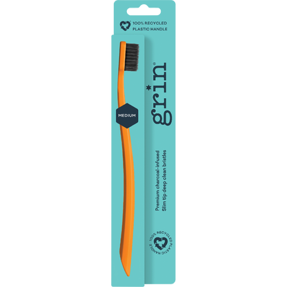 Grin - 100% Recycled Toothbrush Medium Single