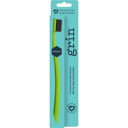 Grin - 100% Recycled Toothbrush Medium Single