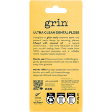 Grin - Ultra Clean Floss Coconut Oil Infused 30m + Refill 30m