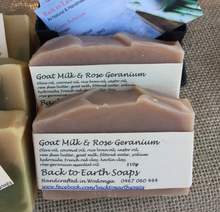 Back To Earth Soaps - Goat Milk & Rose Geranium Soap 125g
