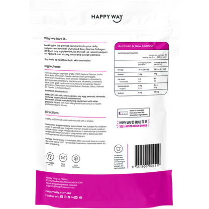 Happy Way - Marine Collagen + Vitamin D Mixed Berry 250g