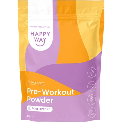 Happy Way - Pre-Workout Powder Passionfruit 250g