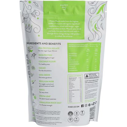 Happy Way - Pea Protein Powder Chocolate 500g