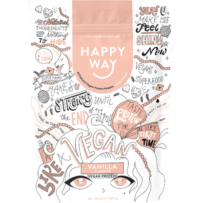 Happy Way - Pea Protein Powder Vanilla 500g