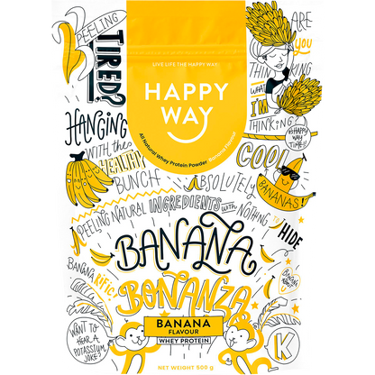 Happy Way - Whey Protein Powder Banana 500g