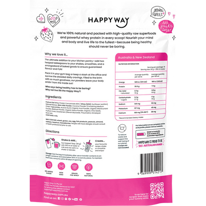 Happy Way - Whey Protein Powder Berry 500g