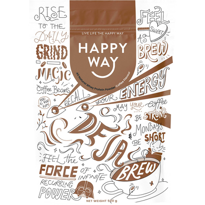 Happy Way - Whey Protein Powder Coffee 500g
