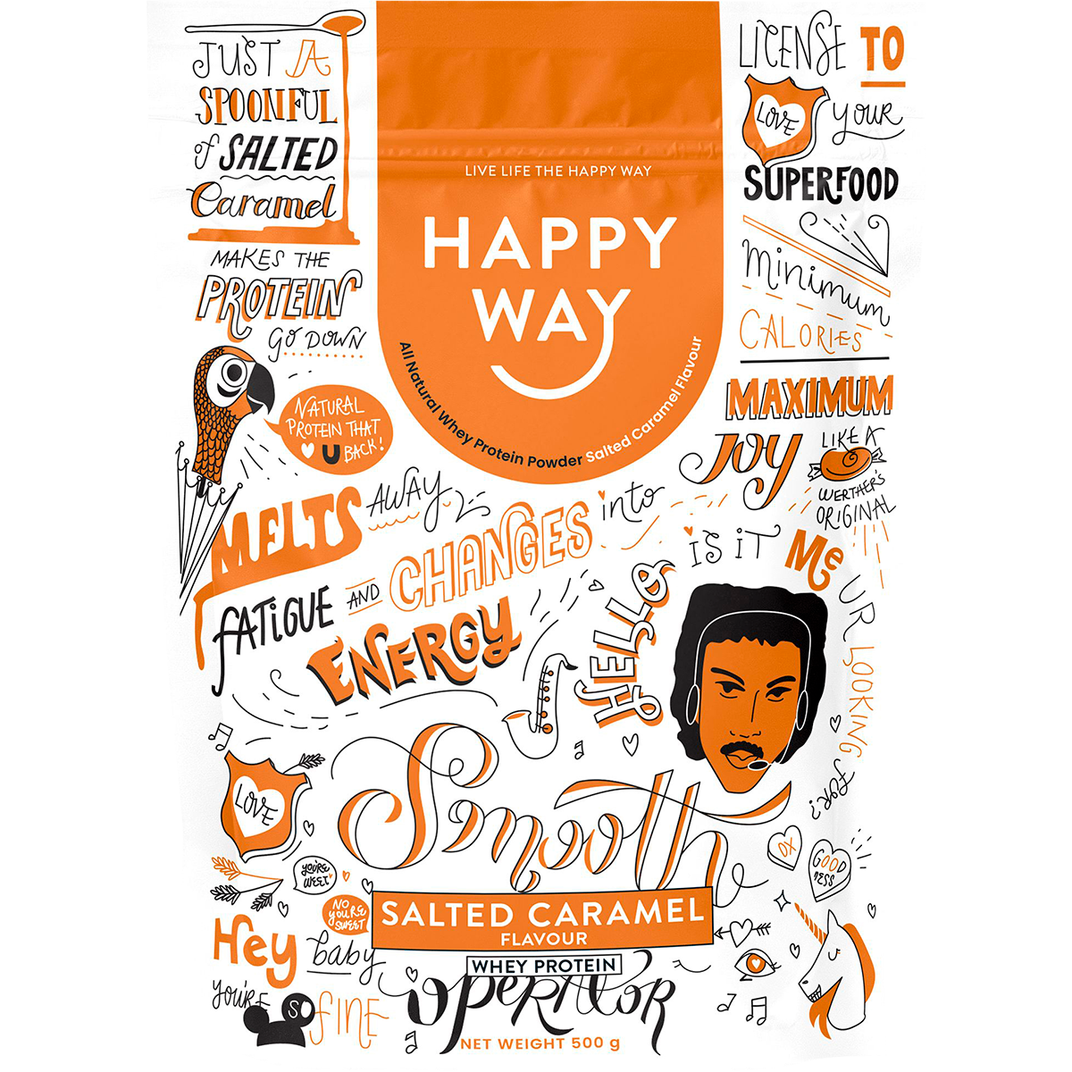 Happy Way - Whey Protein Powder Salted Caramel 500g