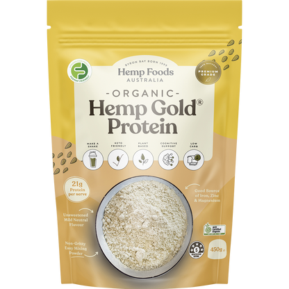 Hemp Foods Australia - Organic Hemp Gold Protein 450g