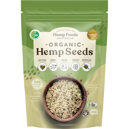 Hemp Foods Australia - Organic Hemp Seeds Hulled 114g