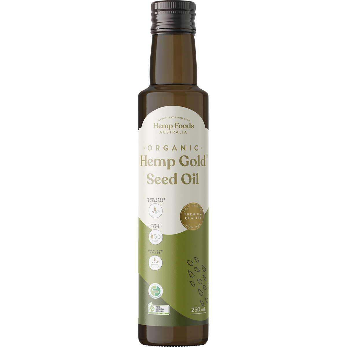Hemp Foods Australia - Organic Hemp Gold Seed Oil 250ml