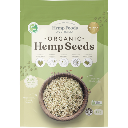 Hemp Foods Australia - Organic Hemp Seeds Hulled 1kg