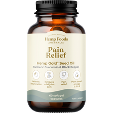 Hemp Foods Australia - Pain Relief with Hemp Gold Seed Oil 60 Caps