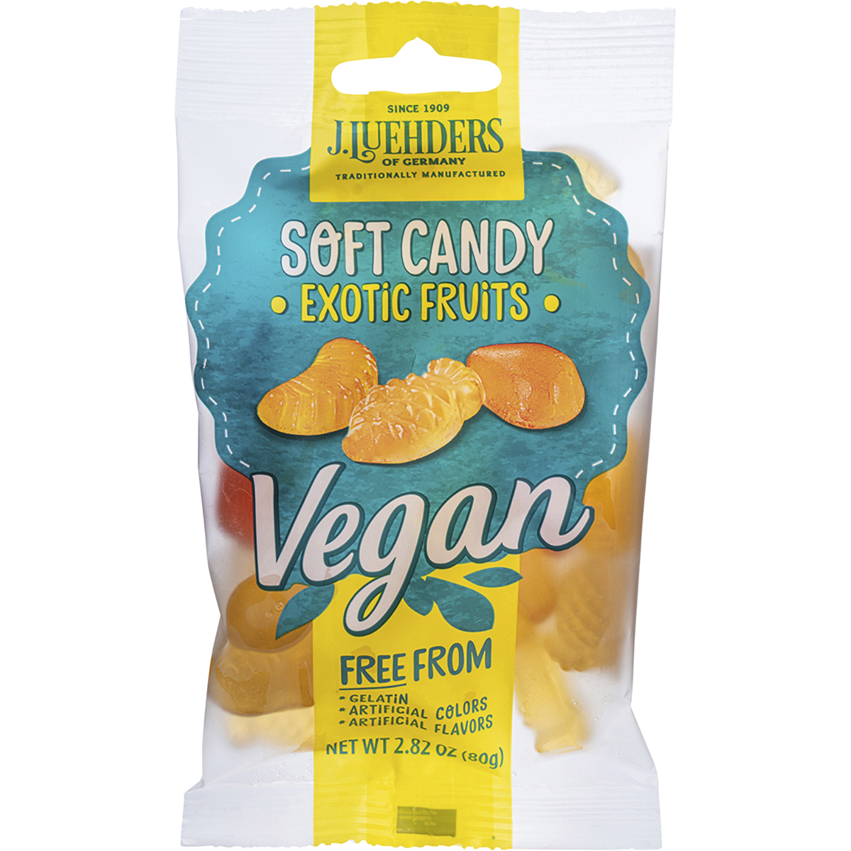 J. Luehders - Soft Vegan Candy Exotic Fruits 80g