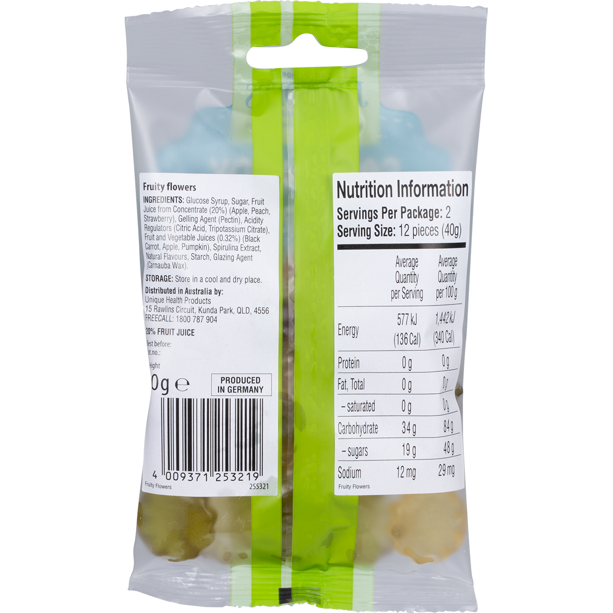 J. Luehders - Soft Vegan Candy Fruity Flowers 80g