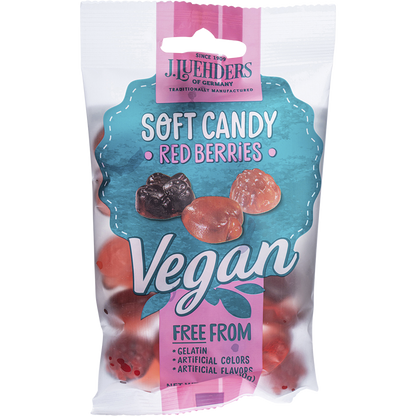 J. Luehders - Soft Vegan Candy Red Berries 80g