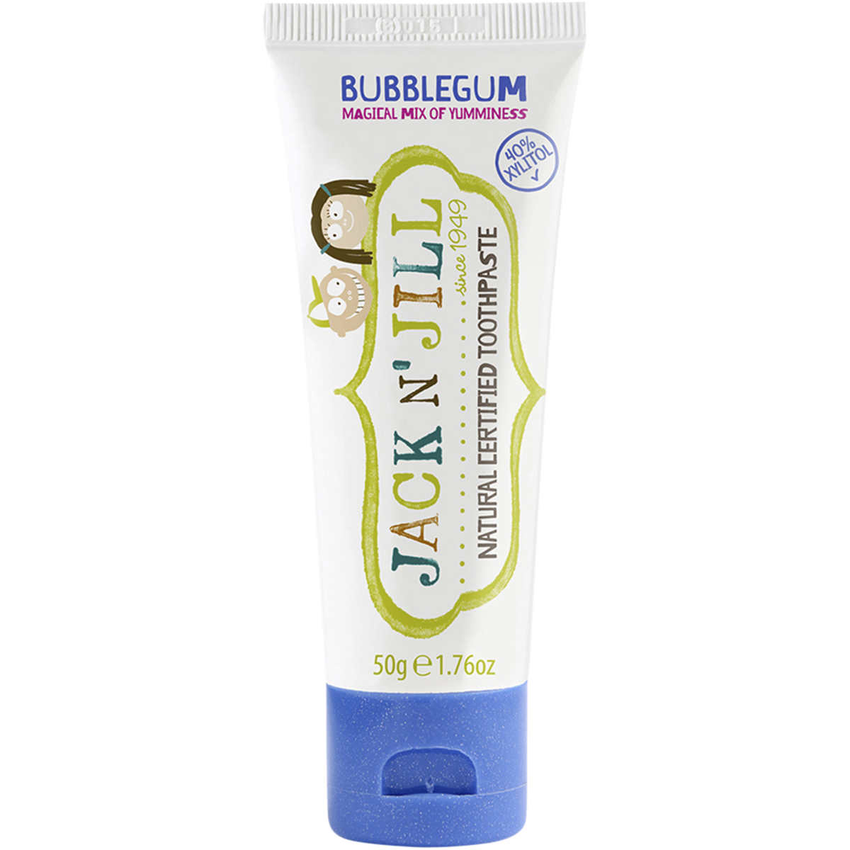 Jack n Jill - Toothpaste Children Bubblegum Fluoride Free 50g