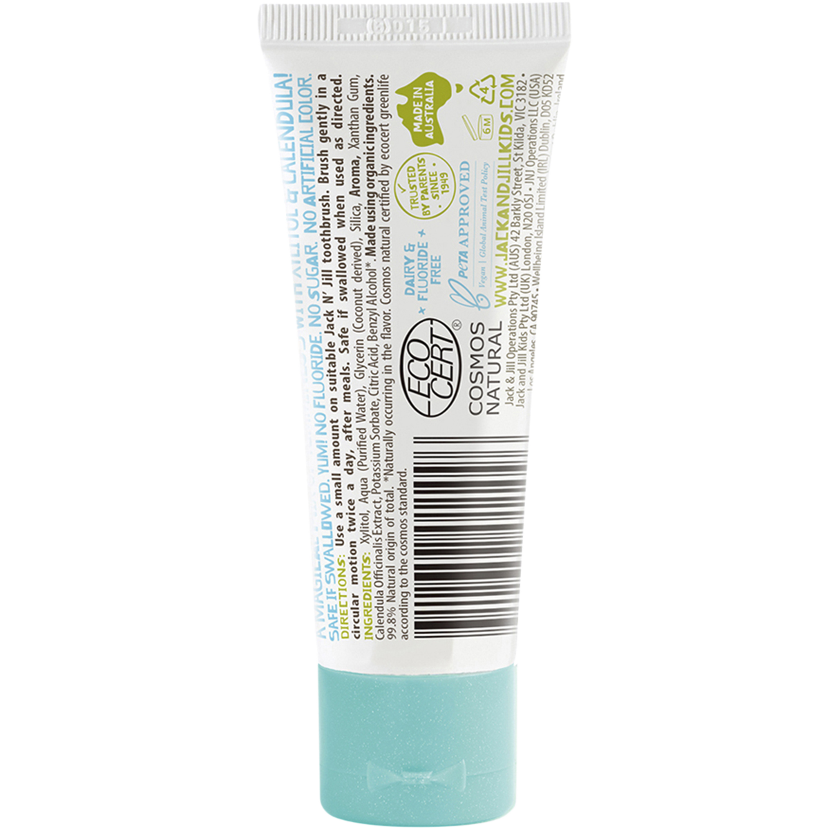 Jack n Jill - Toothpaste Children Milkshake Fluoride Free 50g