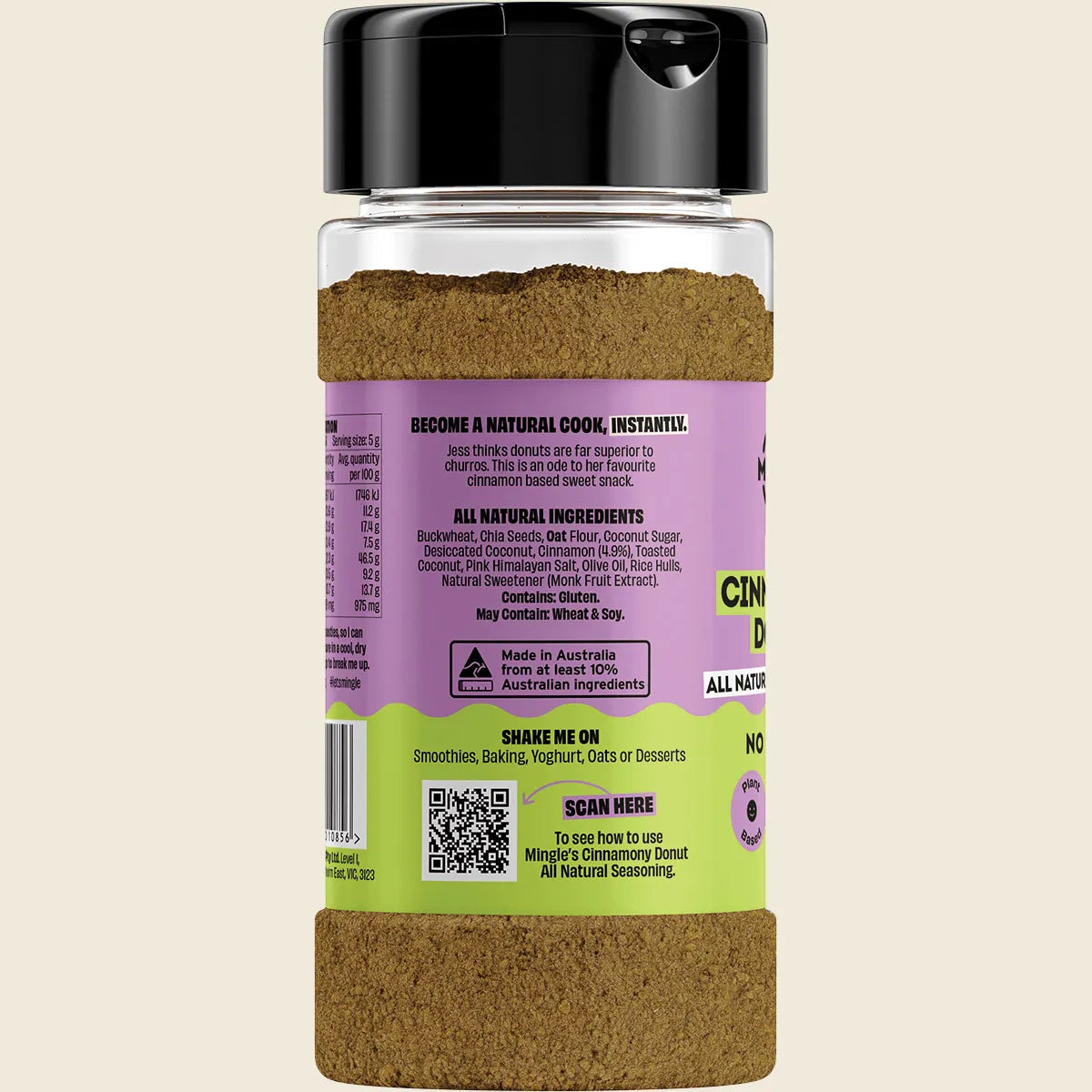 Mingle - Jess' Cinnamony Donut All Natural Sweet Topper 130g
