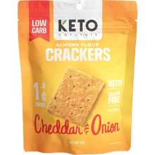 Keto Naturals - Almond Flour Crackers Cheddar & Onion 64g