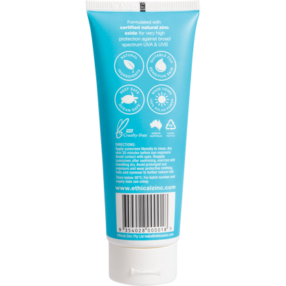 Ethical Zinc - Natural Clear Zinc Sunscreen SPF 50+ 100g