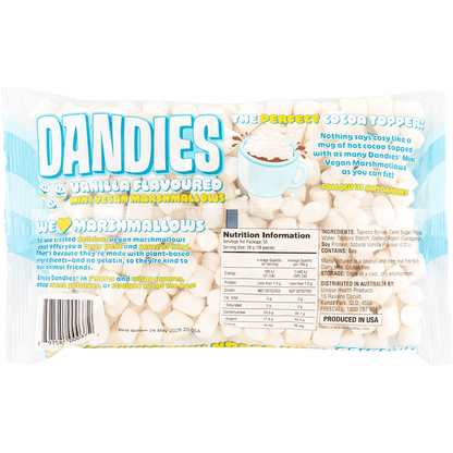 Dandies - Vegan Vanilla Marshmallows Mini Size 283g