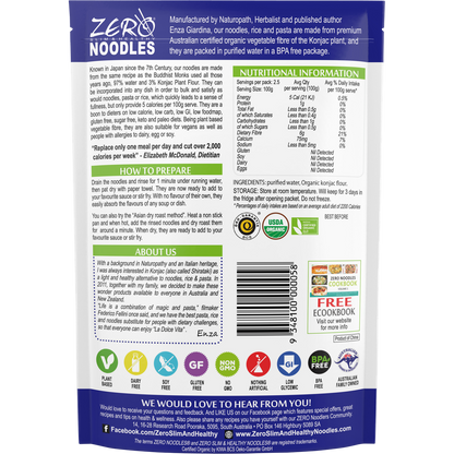 Zero Slim & Healthy - Certified Organic Konjac Noodles Style 400g