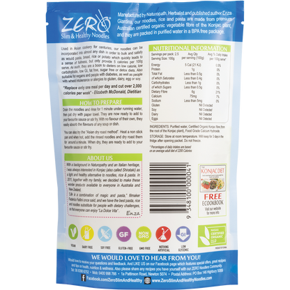 Zero Slim & Healthy - Certified Organic Konjac Lasagna Style 400g