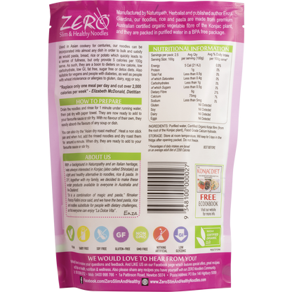 Zero Slim & Healthy - Certified Organic Konjac Fettuccini Style 400g