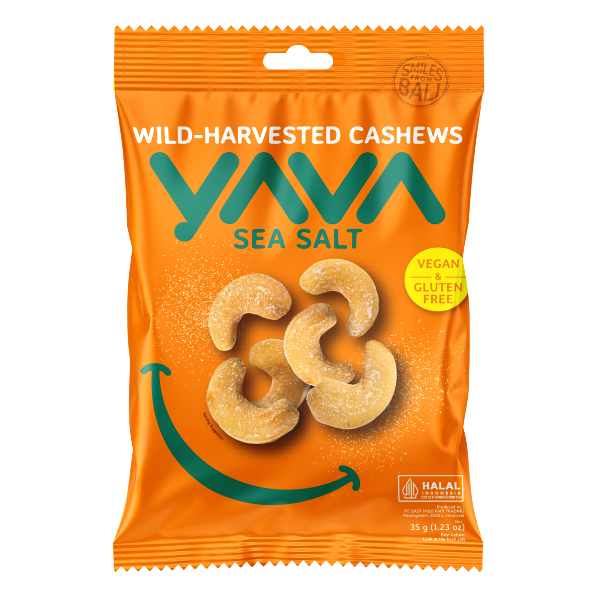 Yava - Wild Harvested Cashews Sea Salt 35g