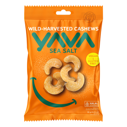 Yava - Wild Harvested Cashews Sea Salt 35g