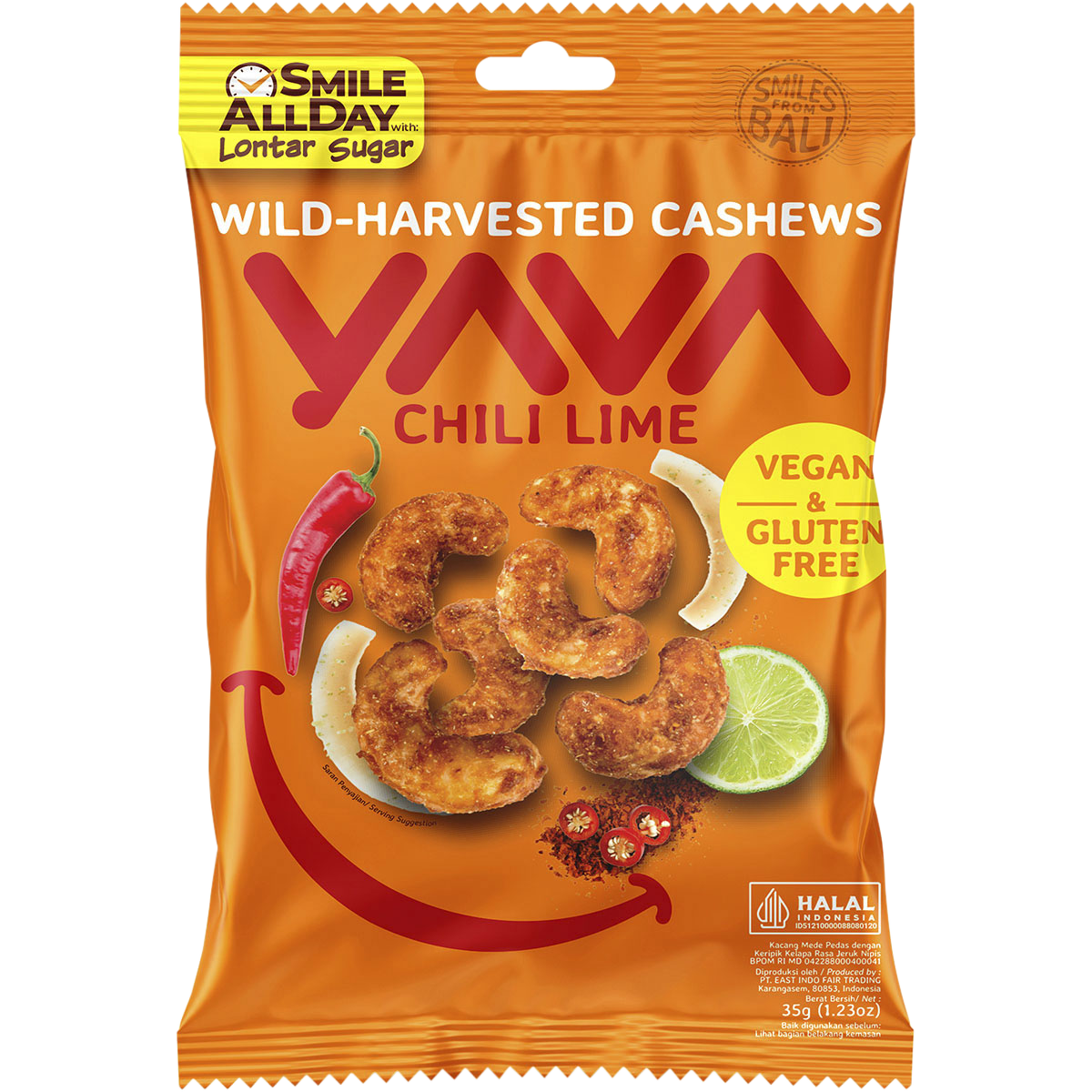 Yava - Wild Harvested Cashews Chili Lime 35g