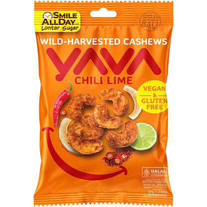 Yava - Wild Harvested Cashews Chili Lime 35g