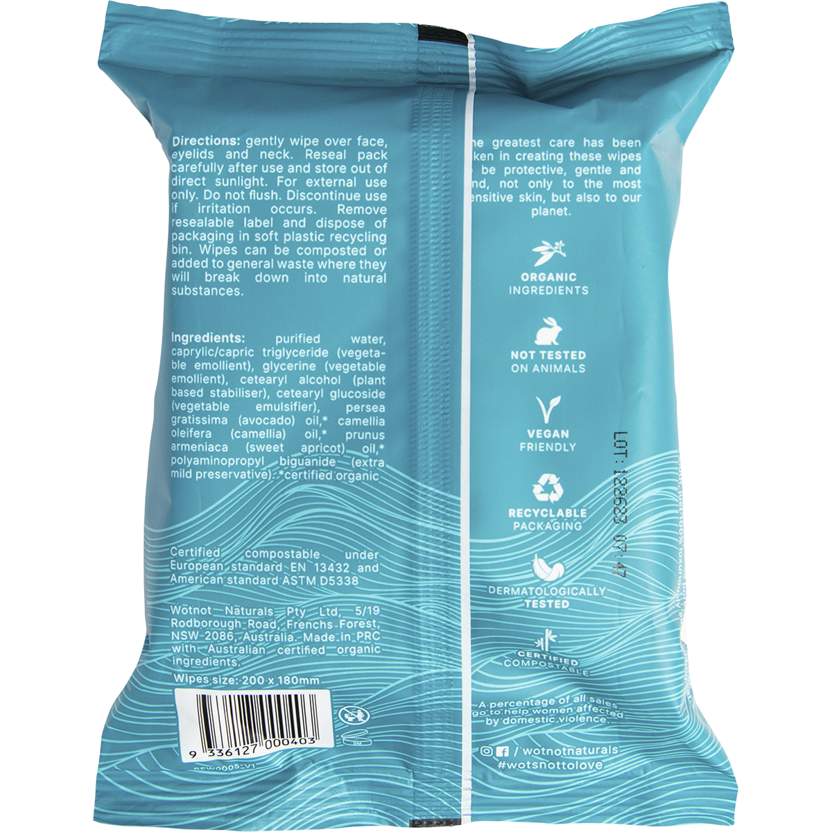 Wotnot - Ultra Hydrating Facial Wipes 25pk