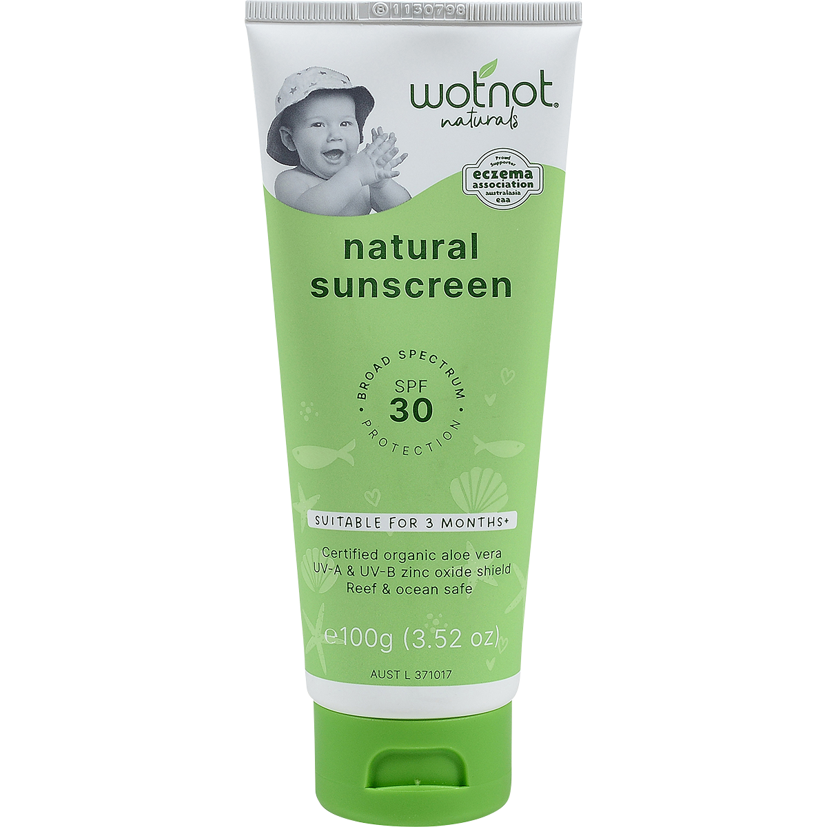 Wotnot - Natural Sunscreen SPF 30 Suitable For 3 Months+ 100g