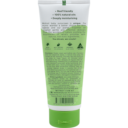Wotnot - Natural Sunscreen SPF 30 Suitable For 3 Months+ 100g