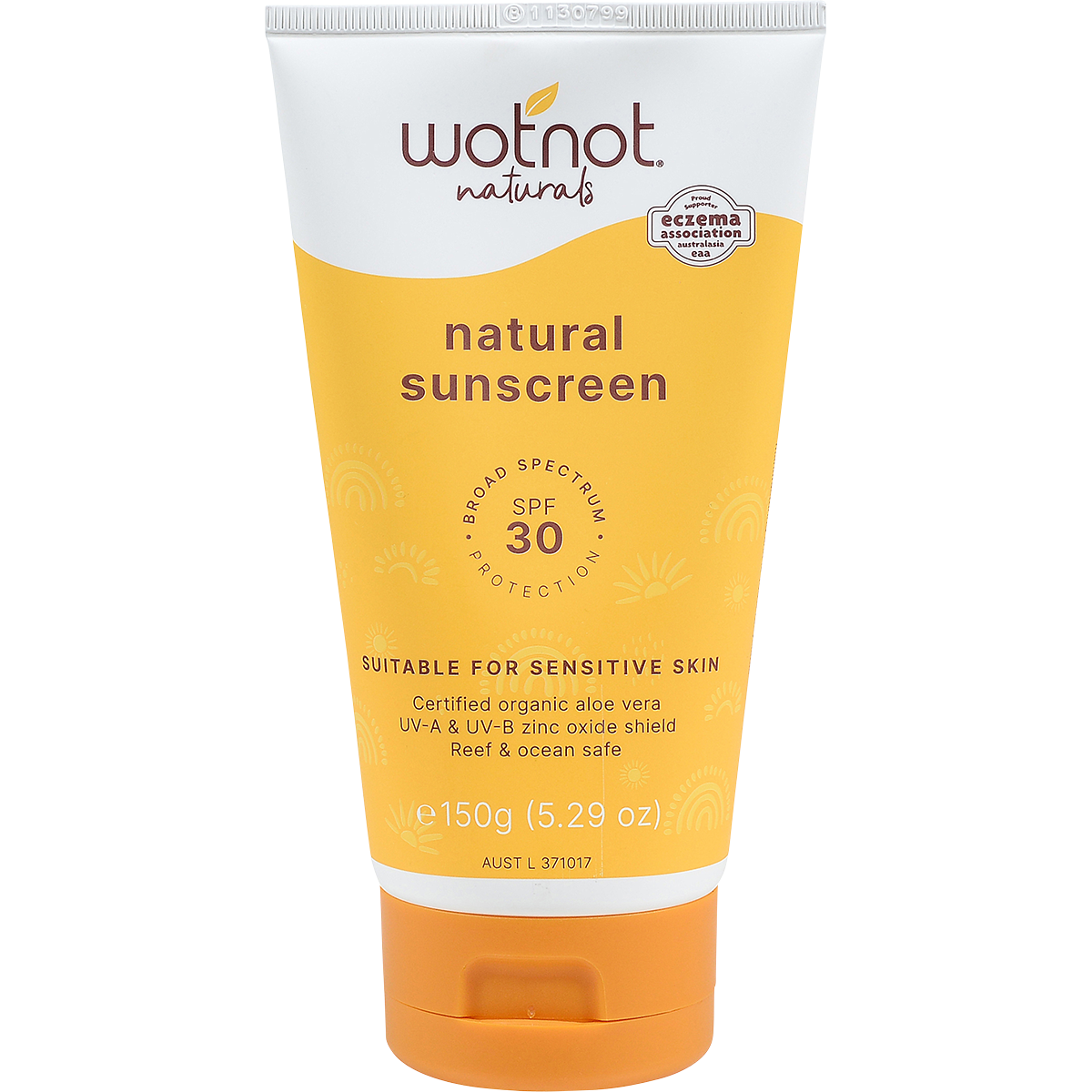 Wotnot - Natural Sunscreen SPF 30 Suitable For Sensitive Skin 150g