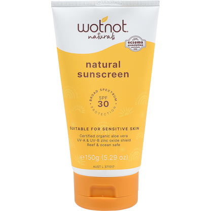 Wotnot - Natural Sunscreen SPF 30 Suitable For Sensitive Skin 150g