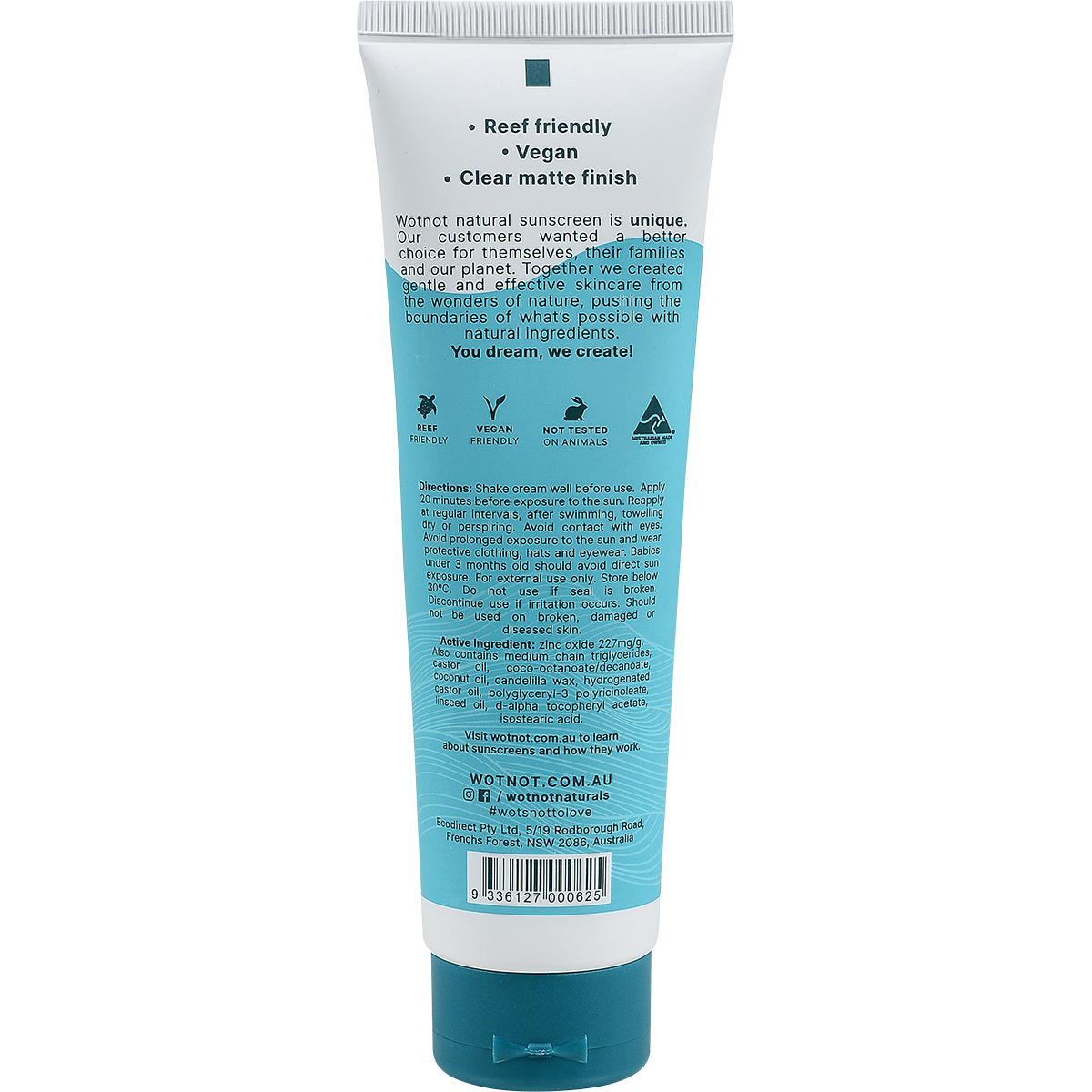 Wotnot - Natural Sunscreen SPF 50+ 125g