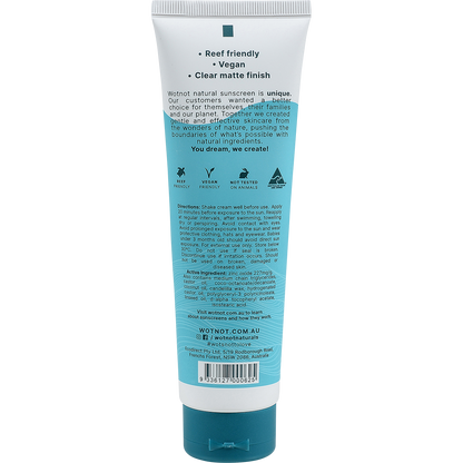 Wotnot - Natural Sunscreen SPF 50+ 125g