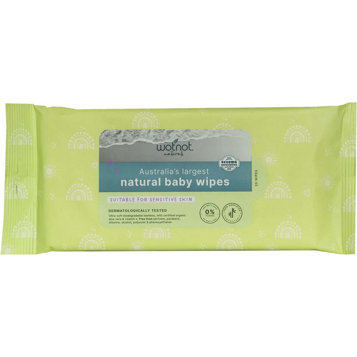 Wotnot - Natural Baby Wipes for Case Refill Pack 20pk