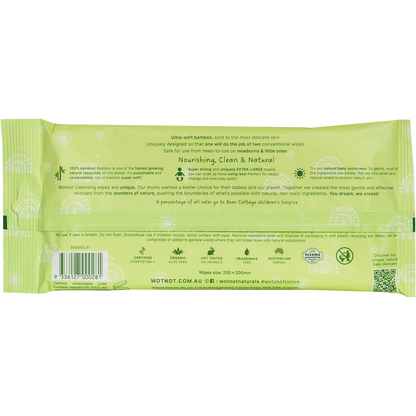 Wotnot - Natural Baby Wipes for Case Refill Pack 20pk