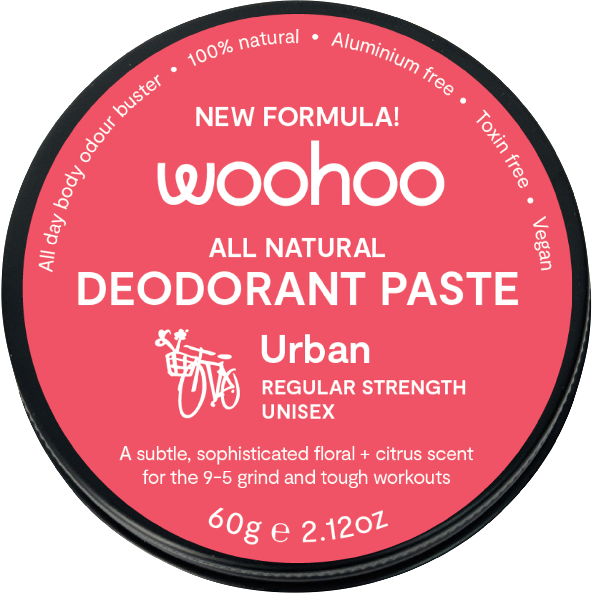 Woohoo - Deodorant Paste Tin Urban Regular Strength 60g