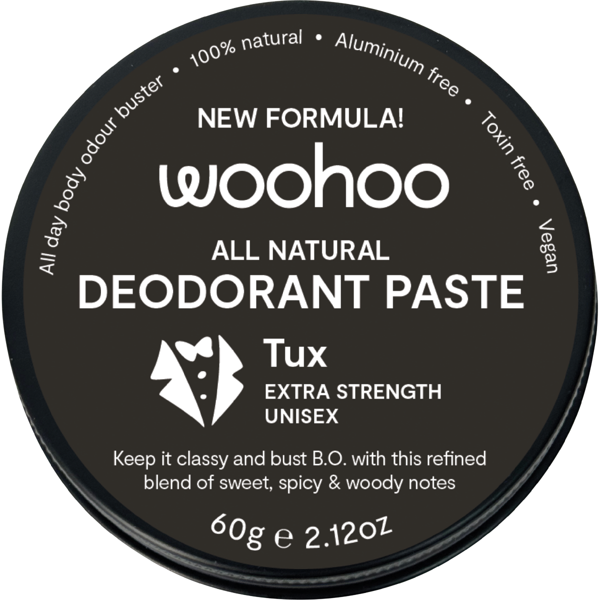 Woohoo - Deodorant Paste Tin Tux Extra Strength 60g